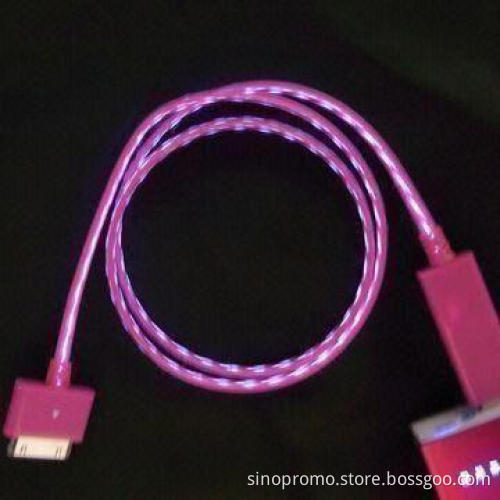 Visible Flashing Cable for Smartphones